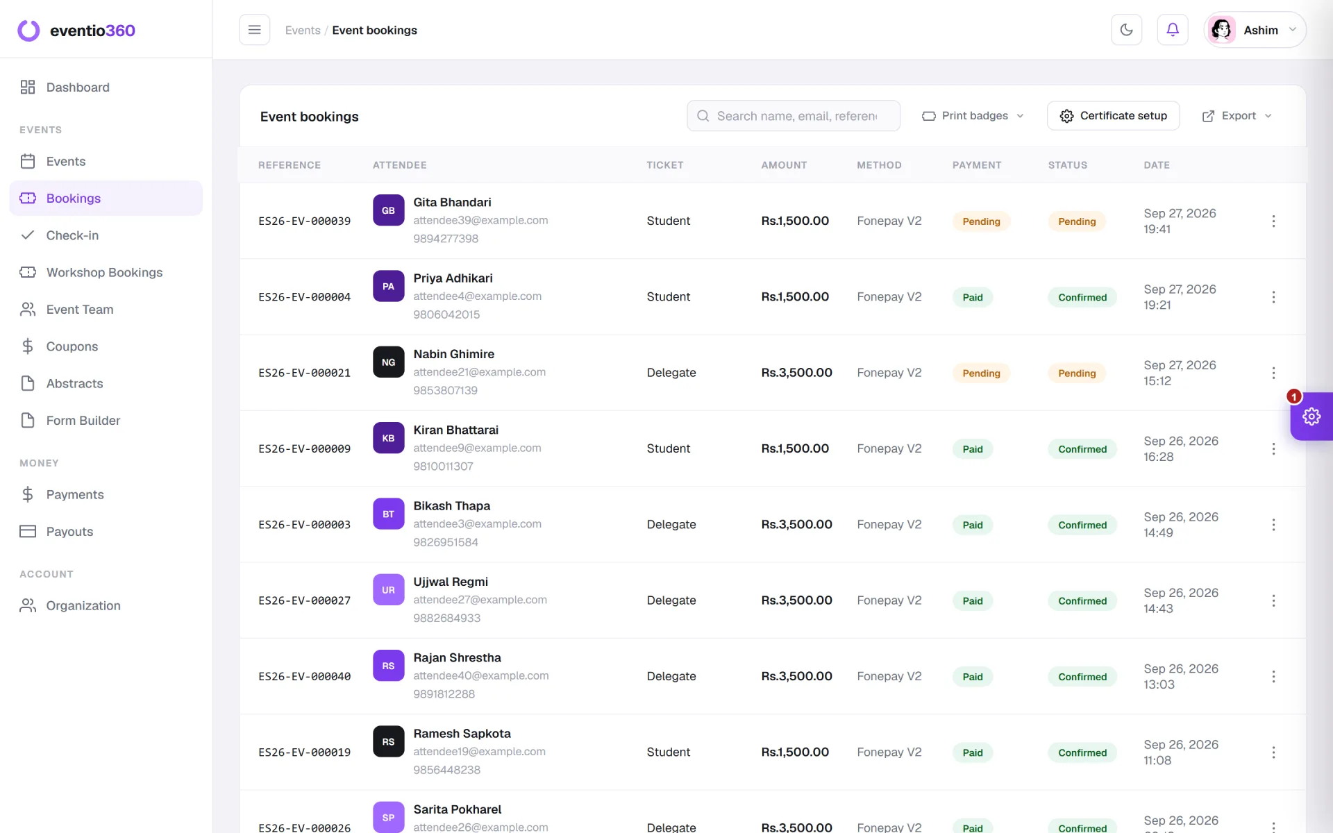 Conference Management Software — Eventio360