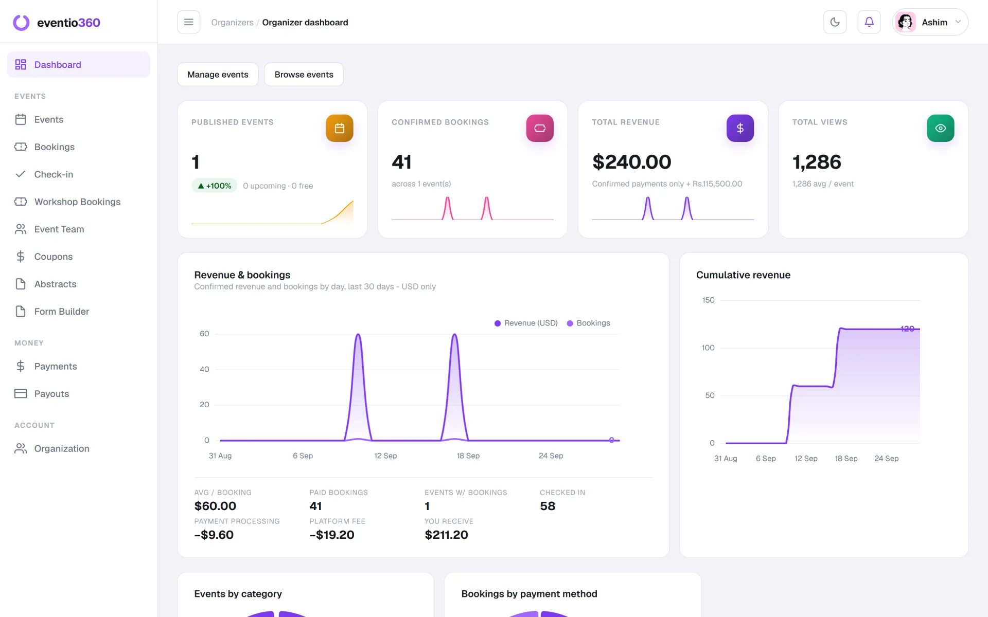 Event Management App for Organisers & Attendees — Eventio360