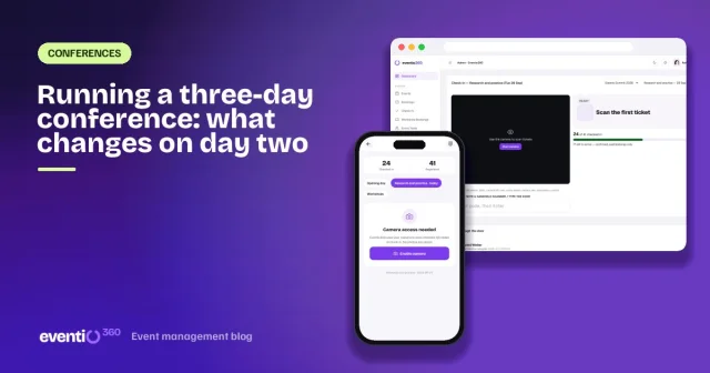 Running a three-day conference: what changes on day two